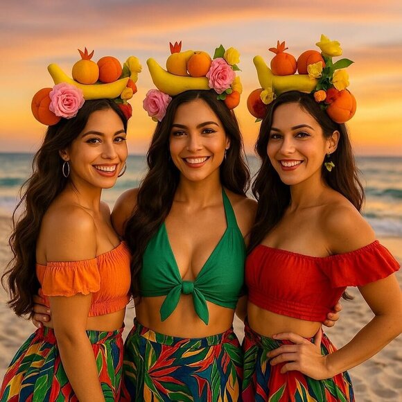 Tropical Fruit Headband Womens Decorated Festival Accessories One Size main image 6